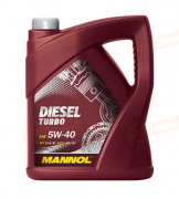 1011 MANNOL МАСЛО МОТОРНОЕ СИНТЕТИЧЕСКОЕ DIESEL TURBO 5W-40 (5л)