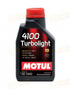 102774 MOTUL МАСЛО МОТОРНОЕ ПОЛУСИНТЕТИЧЕСКОЕ 4100 TURBOLIGHT 10W-40 (1л)