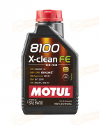 104775 MOTUL МАСЛО МОТОРНОЕ СИНТЕТИЧЕСКОЕ 8100 X-CLEAN FE 5W-30 (1л)