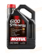 107978 MOTUL МАСЛО МОТОРНОЕ ПОЛУСИНТЕТИЧЕСКОЕ 6100 SYN-NERGY 5W-40 (4л)