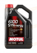 107979 MOTUL МАСЛО МОТОРНОЕ СИНТЕТИЧЕСКОЕ 6100 SYN-NERGY 5W-40 (5л)