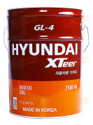 1120435 HYUNDAI XTeer Масло трансмиссионное Xteer Gear Oil-4 75W-90 API GL-4 (20л)