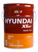 1120439 HYUNDAI XTeer Масло трансмиссионное Xteer Gear Oil-5 75W-90 API GL-5 (20л)