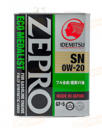 3583004 IDEMITSU ZEPRO ECO MEDALIST SN GF-5 0W-20 (4л)