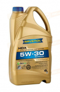 4014835858572 RAVENOL МАСЛО МОТОРНОЕ СИНТЕТИЧЕСКОЕ HDX 5W-30 (4л)