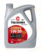 605522 TAKAYAMA МАСЛО МОТОРНОЕ СИНТЕТИЧЕСКОЕ MOTOR OIL 5W-30 (4л)