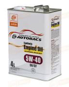 A00032066 AUTOBACS ENGINE OIL SYNTHETIC 5W-40 SN CF (4л)