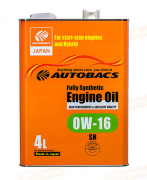 A01555208 AUTOBACS ENGINE OIL FS 0W-16 SN (4л)