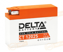 CT12025 DELTA Battery AGM 2 Ah обратная R+ 114x39x87 EN40 А