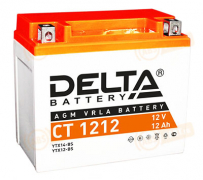 CT1212 DELTA Battery AGM 12 Ah прямая L+ 152x88x131 EN180 А