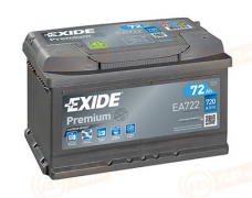 EA722 EXIDE 72 Premium обратная полярность