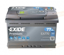 EA770 EXIDE 77 Premium обратная полярность