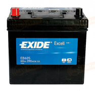 EB605 EXIDE 60 Excell прямая полярность