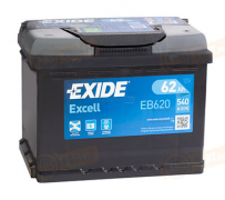 EB620 EXIDE 62 Excell обратная полярность