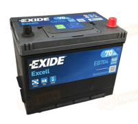 EB704 EXIDE 70 Excell обратная полярность