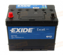 EB705 EXIDE 70 Excell прямая полярность