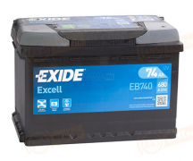 EB740 EXIDE 74 Excell обратная полярность