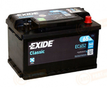 EC652 EXIDE 65 Classic обратная полярность