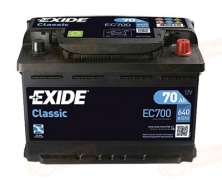 EC700 EXIDE 70 Classic обратная полярность