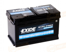 EK800 EXIDE 80 Micro-Hybrid AGM обратная полярность