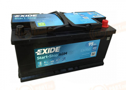 EK950 EXIDE 95 Micro-Hybrid AGM обратная полярность