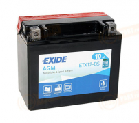 ETX12BS EXIDE 10 Moto AGM прямая полярность